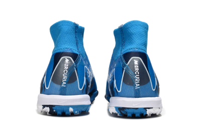 Nike Air Zoom Mercurial Superfly 10 Elite TF Artificial Turf Soccer Shoes - Blue/White