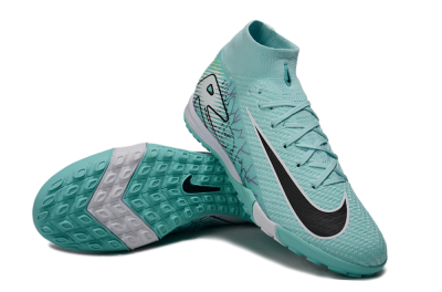 Nike Air Zoom Mercurial Superfly 10 Elite TF Artificial Turf Soccer Shoes - Jade/Black/White