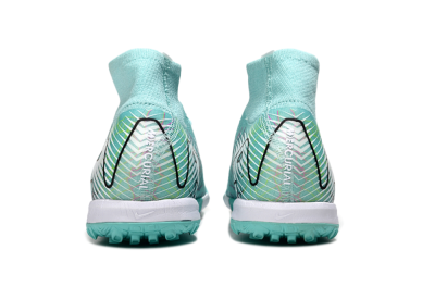 Nike Air Zoom Mercurial Superfly 10 Elite TF Artificial Turf Soccer Shoes - Jade/Black/White