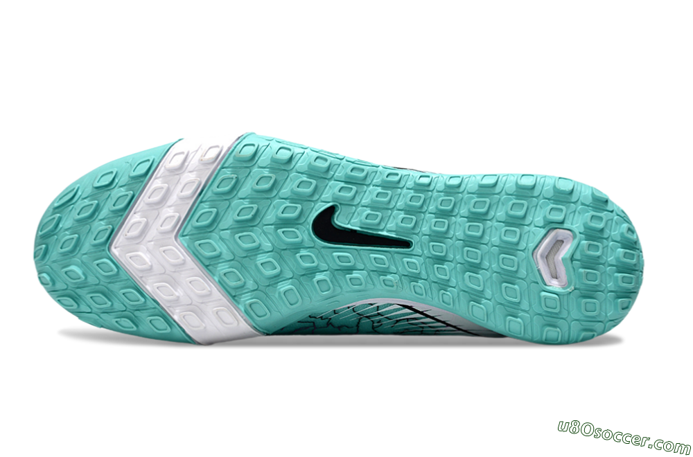 Nike Air Zoom Mercurial Superfly 10 Elite TF Artificial Turf Soccer Shoes - Jade/Black/White 6