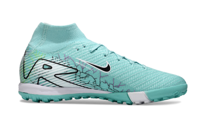 Nike Air Zoom Mercurial Superfly 10 Elite TF Artificial Turf Soccer Shoes - Jade/Black/White
