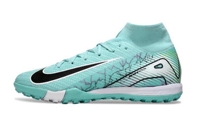 Nike Air Zoom Mercurial Superfly 10 Elite TF Artificial Turf Soccer Shoes - Jade/Black/White