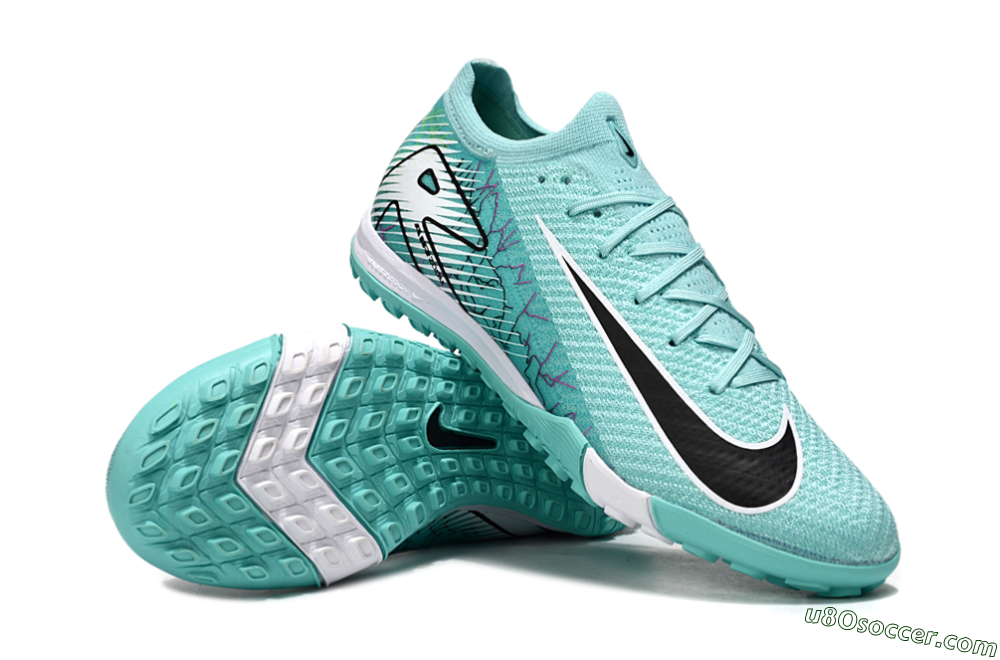 Nike Air Zoom Mercurial Vapor 16 Elite TF Artificial Turf Soccer Shoes - Jade/Black/White 3