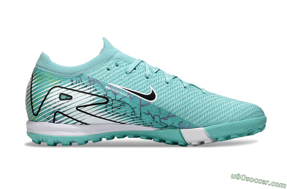 Nike Air Zoom Mercurial Vapor 16 Elite TF Artificial Turf Soccer Shoes - Jade/Black/White 7