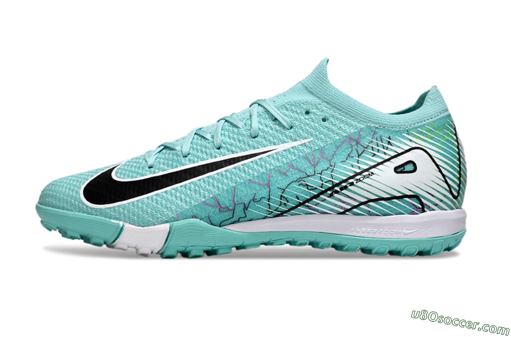 Nike Air Zoom Mercurial Vapor 16 Elite TF Artificial Turf Soccer Shoes - Jade/Black/White 2
