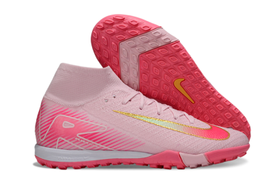 Nike Air Zoom Mercurial Superfly 10 Elite TF Artificial Turf Soccer Shoes - Pink/Red/Gold