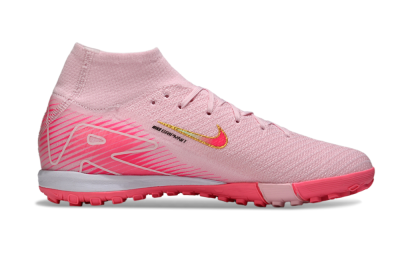 Nike Air Zoom Mercurial Superfly 10 Elite TF Artificial Turf Soccer Shoes - Pink/Red/Gold