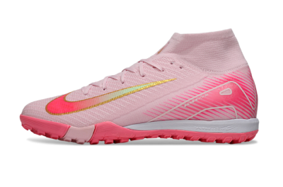 Nike Air Zoom Mercurial Superfly 10 Elite TF Artificial Turf Soccer Shoes - Pink/Red/Gold