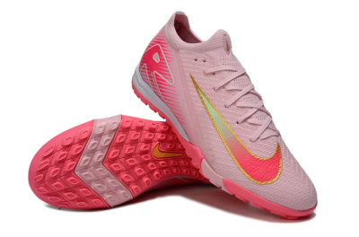 Nike Air Zoom Mercurial Vapor 16 Elite TF Artificial Turf Soccer Shoes - Pink/Gold/White