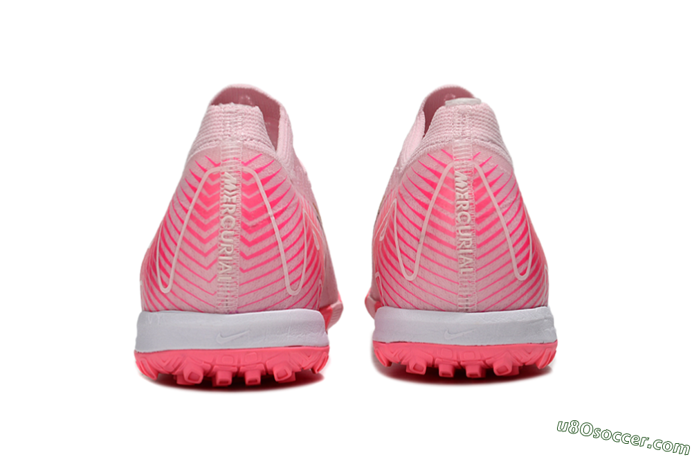 Nike Air Zoom Mercurial Vapor 16 Elite TF Artificial Turf Soccer Shoes - Pink/Gold/White 5