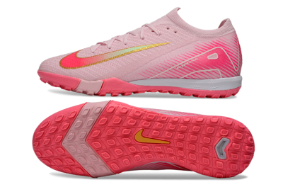 Nike Air Zoom Mercurial Vapor 16 Elite TF Artificial Turf Soccer Shoes - Pink/Gold/White