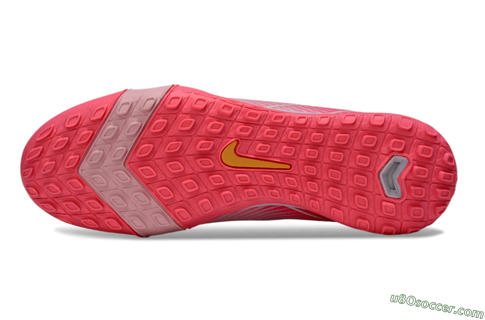 Nike Air Zoom Mercurial Vapor 16 Elite TF Artificial Turf Soccer Shoes - Pink/Gold/White 6