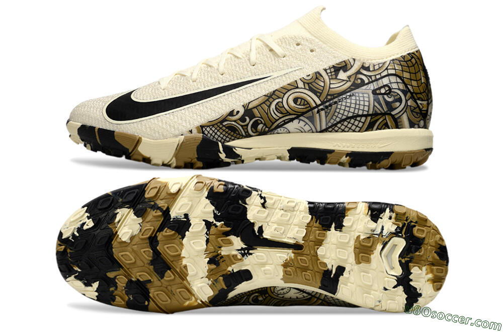 Nike Air Zoom Mercurial Vapor 16 Elite TF Artificial Turf Soccer Shoes - Beige/Black/Brown 0