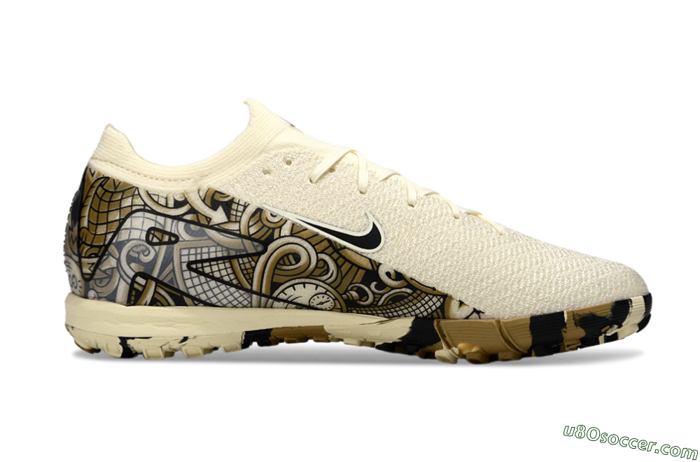 Nike Air Zoom Mercurial Vapor 16 Elite TF Artificial Turf Soccer Shoes - Beige/Black/Brown 7