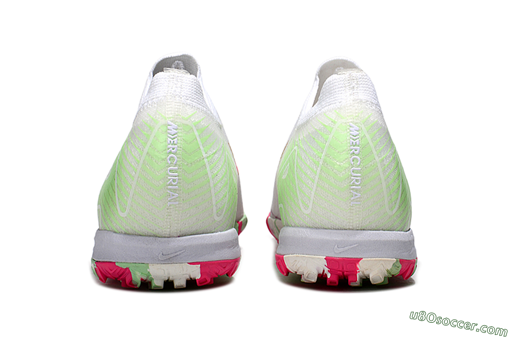 Nike Air Zoom Mercurial Vapor 16 Elite TF Artificial Turf Soccer Shoes - White/Red/Gold 5