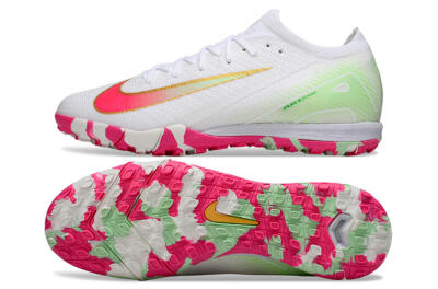 Nike Air Zoom Mercurial Vapor 16 Elite TF Artificial Turf Soccer Shoes - White/Red/Gold