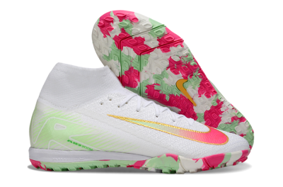 Nike Air Zoom Mercurial Superfly 10 Elite TF Artificial Turf Soccer Shoes - White/Red/Gold