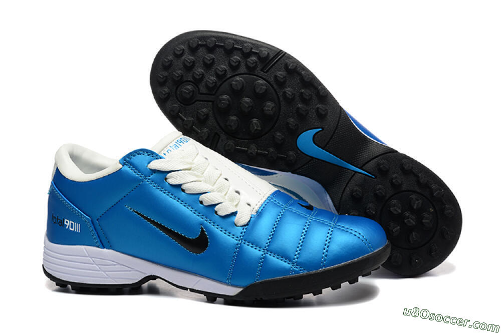 Nike Total 90 III TF Artificial Turf Soccer Shoes - Blue/Black/White 1