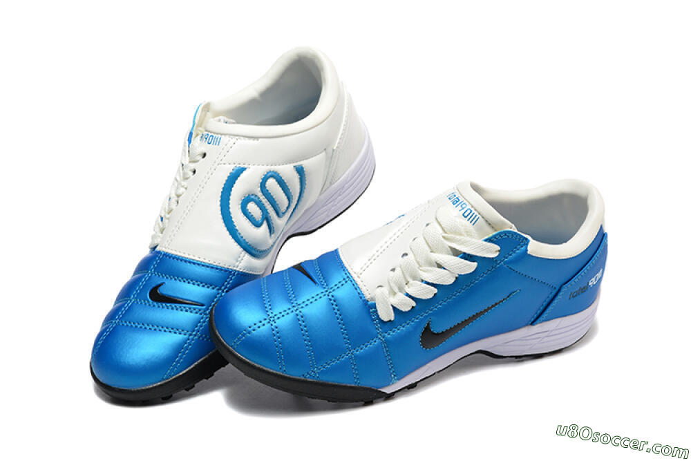 Nike Total 90 III TF Artificial Turf Soccer Shoes - Blue/Black/White 6