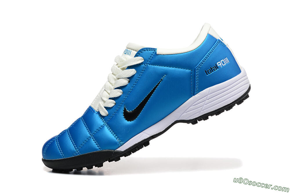 Nike Total 90 III TF Artificial Turf Soccer Shoes - Blue/Black/White 8