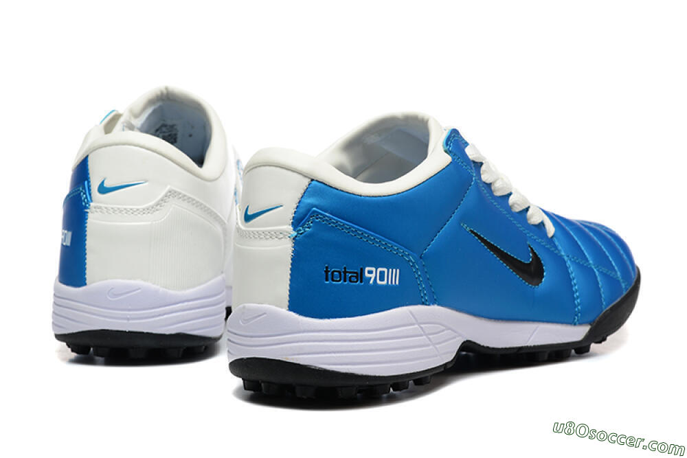 Nike Total 90 III TF Artificial Turf Soccer Shoes - Blue/Black/White 9