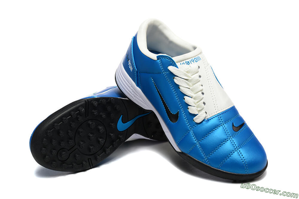 Nike Total 90 III TF Artificial Turf Soccer Shoes - Blue/Black/White 4