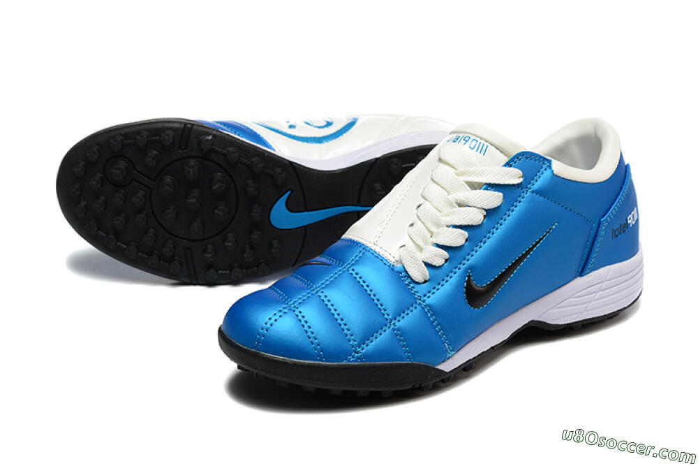 Nike Total 90 III TF Artificial Turf Soccer Shoes - Blue/Black/White 3