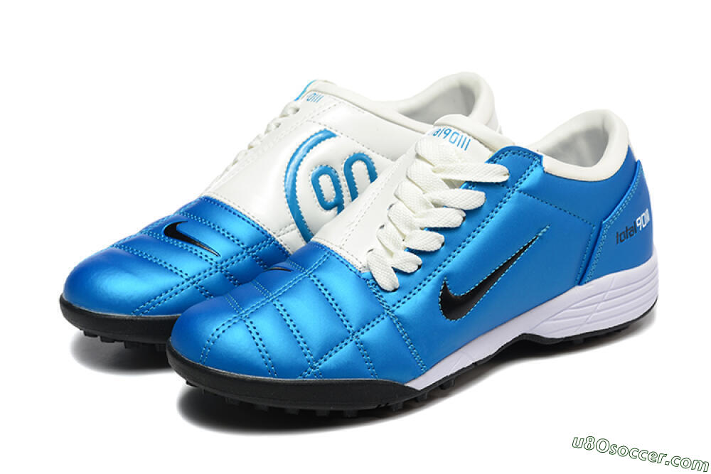 Nike Total 90 III TF Artificial Turf Soccer Shoes - Blue/Black/White 5