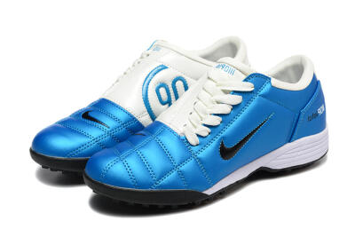 Nike Total 90 III TF Artificial Turf Soccer Shoes - Blue/Black/White