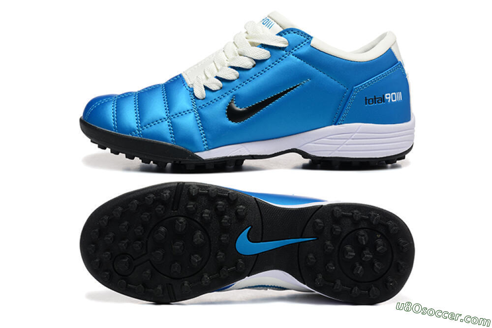 Nike Total 90 III TF Artificial Turf Soccer Shoes - Blue/Black/White 0