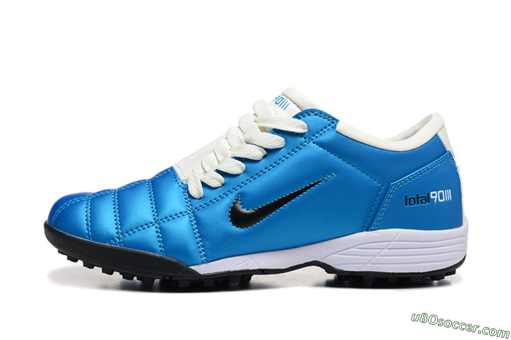 Nike Total 90 III TF Artificial Turf Soccer Shoes - Blue/Black/White 2