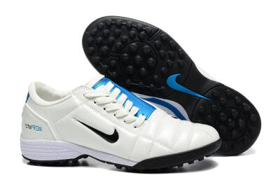 Nike Total 90 III TF Artificial Turf Soccer Shoes - Beige/Black/Blue