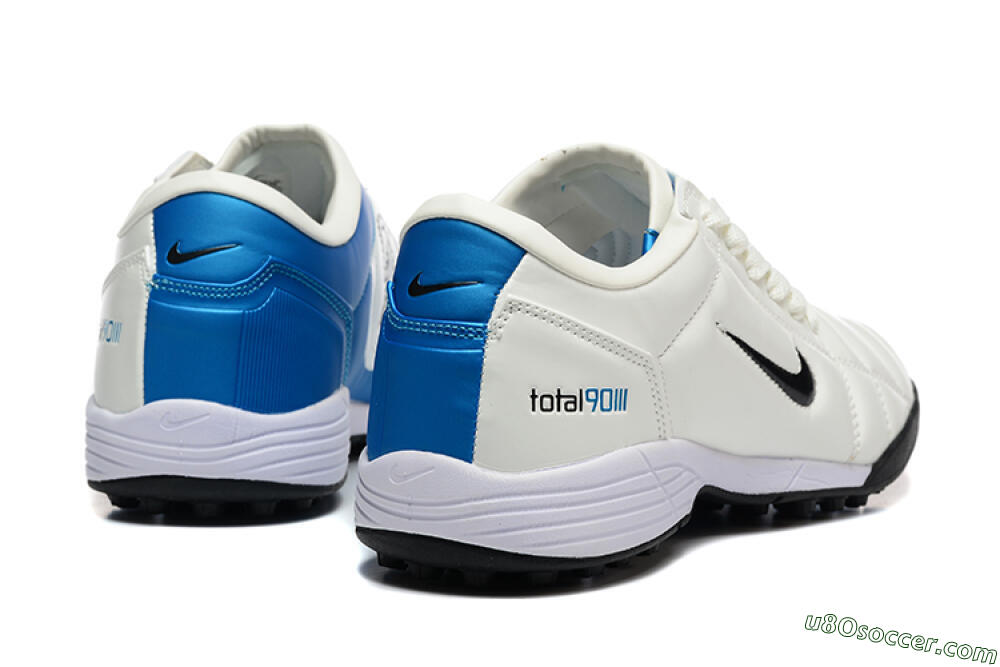Nike Total 90 III TF Artificial Turf Soccer Shoes - Beige/Black/Blue 9