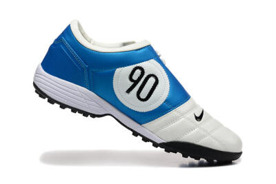 Nike Total 90 III TF Artificial Turf Soccer Shoes - Beige/Black/Blue