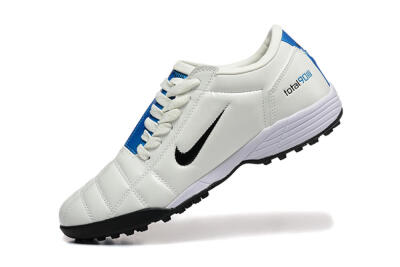 Nike Total 90 III TF Artificial Turf Soccer Shoes - Beige/Black/Blue