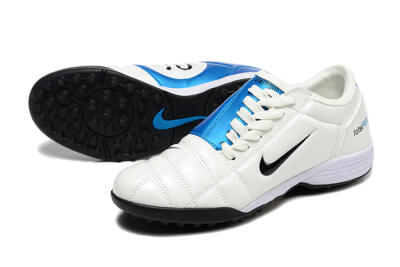 Nike Total 90 III TF Artificial Turf Soccer Shoes - Beige/Black/Blue