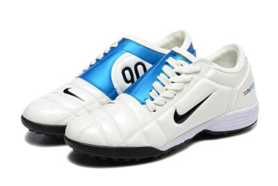 Nike Total 90 III TF Artificial Turf Soccer Shoes - Beige/Black/Blue