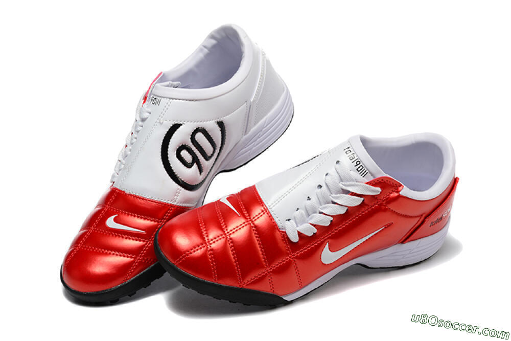 Nike Total 90 III TF Artificial Turf Soccer Shoes - Red/White/Black 6