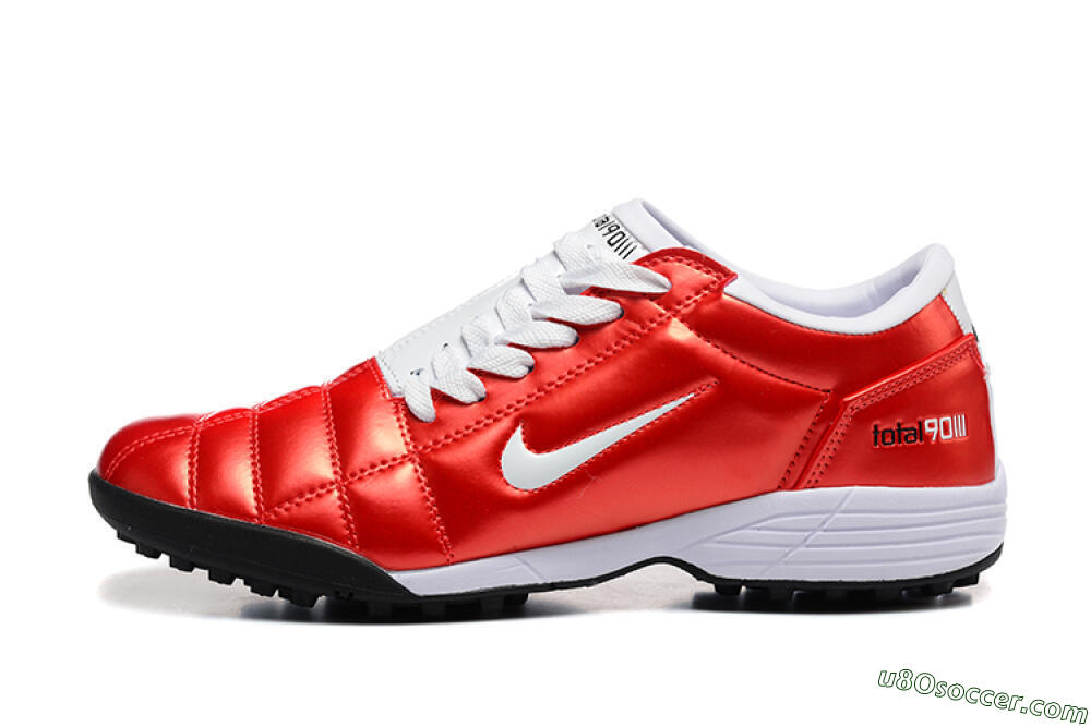 Nike Total 90 III TF Artificial Turf Soccer Shoes - Red/White/Black 2