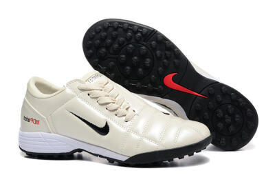 Nike Total 90 III TF Artificial Turf Soccer Shoes - Beige/Black/White