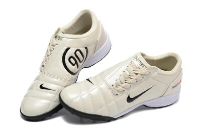Nike Total 90 III TF Artificial Turf Soccer Shoes - Beige/Black/White