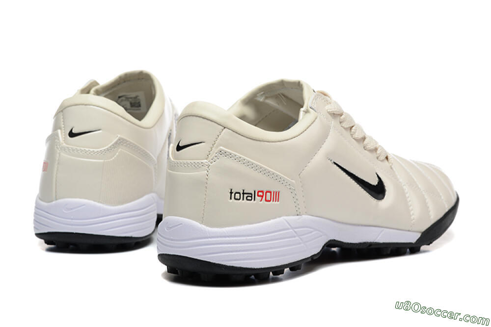 Nike Total 90 III TF Artificial Turf Soccer Shoes - Beige/Black/White 9