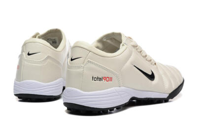 Nike Total 90 III TF Artificial Turf Soccer Shoes - Beige/Black/White