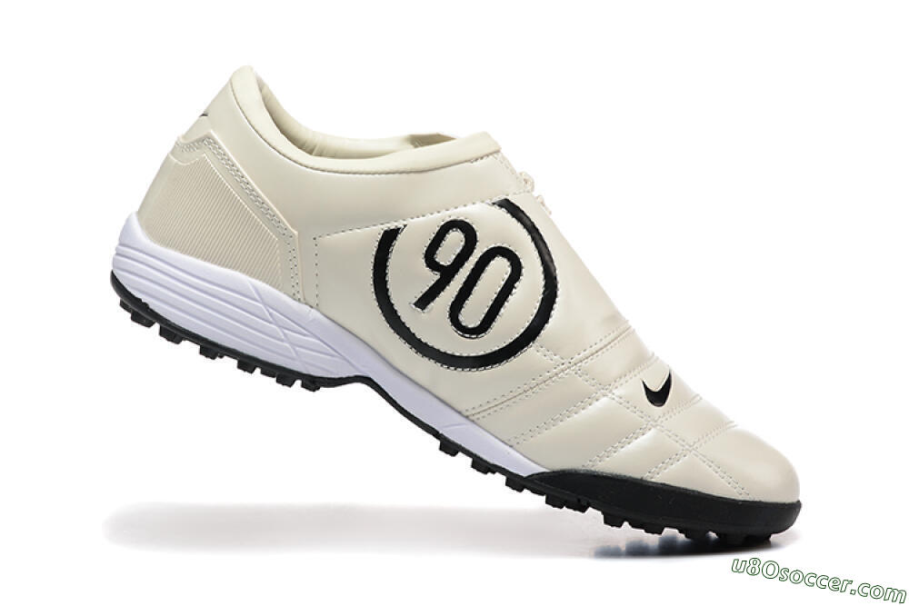 Nike Total 90 III TF Artificial Turf Soccer Shoes - Beige/Black/White 7