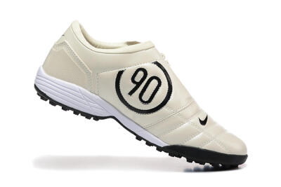Nike Total 90 III TF Artificial Turf Soccer Shoes - Beige/Black/White