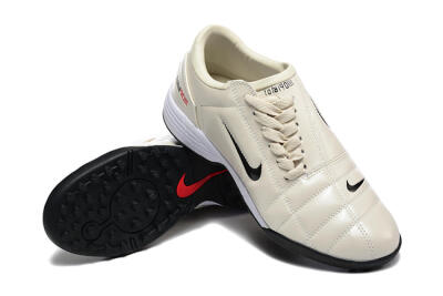 Nike Total 90 III TF Artificial Turf Soccer Shoes - Beige/Black/White