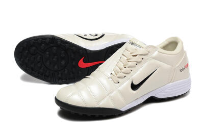 Nike Total 90 III TF Artificial Turf Soccer Shoes - Beige/Black/White
