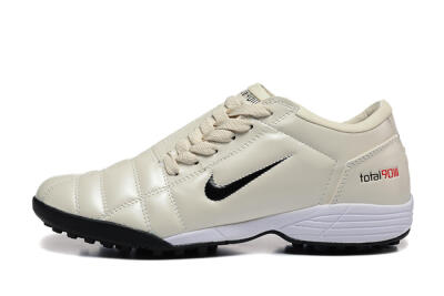 Nike Total 90 III TF Artificial Turf Soccer Shoes - Beige/Black/White
