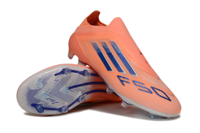 Adidas F50 Elite Laceless FG Firm Ground Soccer Cleats - Orange/Blue/White