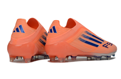 Adidas F50 Elite Laceless FG Firm Ground Soccer Cleats - Orange/Blue/White